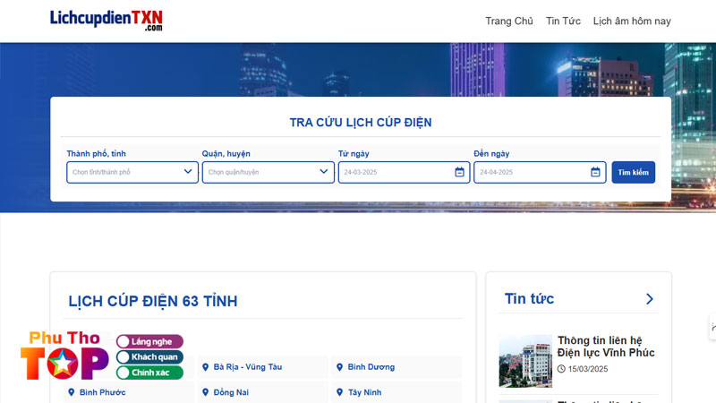 Tra-cuu-lich-cat-dien-phu-tho-tai-lich-cup-dien-txn-phuthotoplist